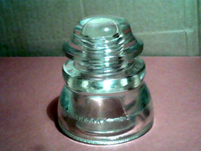 Vintage - Hemingray 45 Clear Glass Telegraph Insulator 4" Tall Made In USA 20-54