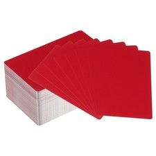 200pcs Metal Business Cards Blank 0.21mm Aluminum Laser Name Card Red