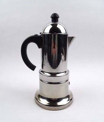 VEV Vigano Espressokocher 4 Tassen Edelstahl 18/10 Made in Italy Induktion