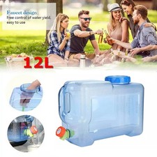 Camping Hiking Tap Carry Tank Container Storage 12L Drinking Water Bottle Bucket