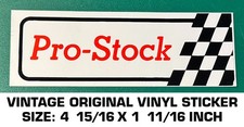 PRO-STOCK - VINTAGE ORIGINAL VINYL DECAL STICKER - NHRA - DRAG RACING