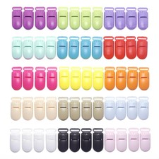 60 Pcs Pacifier Clips Holder Plastic Binky Mitten Paci Clips 60Pcs