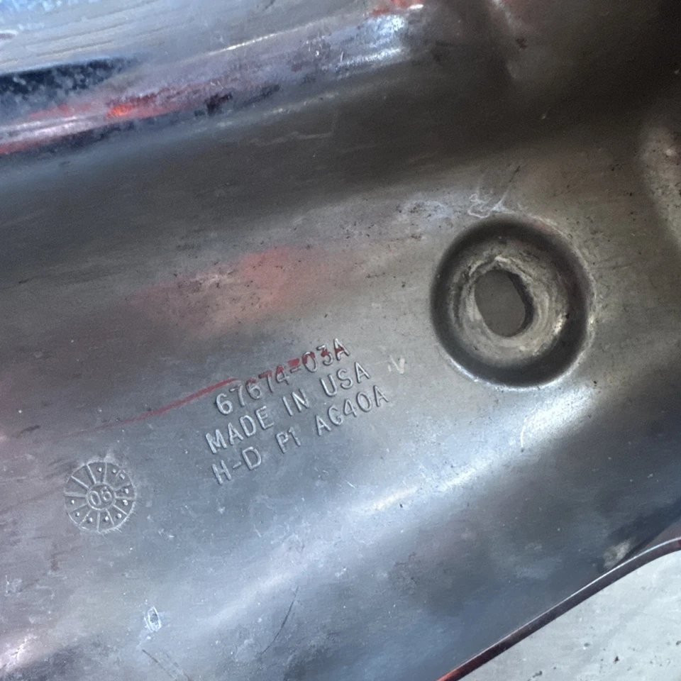 2007-2011 Harley Davidson Road King FLHR Left & Right Headlight Side Covers - Image 3 of 4