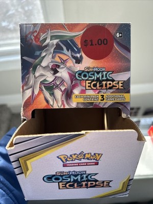 Pokémon Sun & Moon Cosmic Eclipse Empty Display Box No Cards