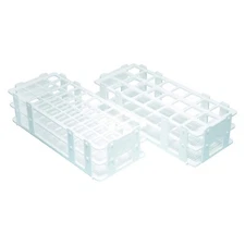 30mm Plastic Test Tube Rack, White, Karter Scientific (Pack of 2)