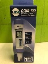 WATERPROOF EC/TDS/TEMP COMBO METER (HM COM-100) Temperature Digital LCD Screen