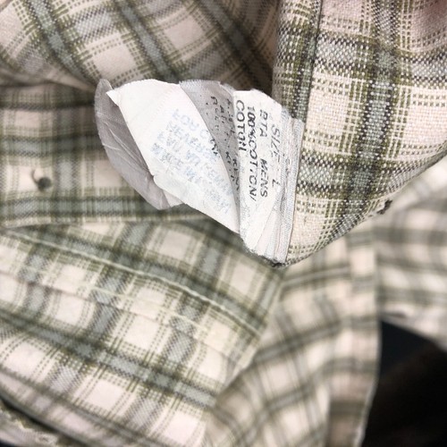 Woolrich Button Down Shirt Mens Large Plaid Cotton Flannel Long Sleeve Green - Picture 5 of 7