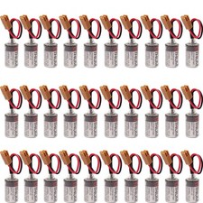 30x for Toshiba ER3V/3.6V PLC Battery 1200mAh JZSP-BA01 CNC System  Brown Plug