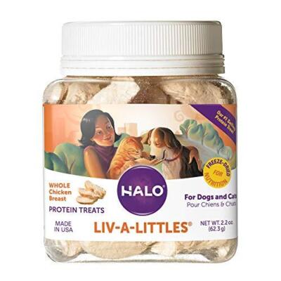 Halo Liv-A-Littles Grain Free Natural Dog and Cat Treats - 2.2 Oz Freeze Dried