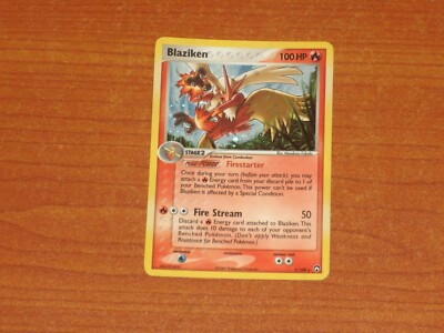 Pokemon Gaming Card:  BLAIZIKEN #5/108 100HP Holofoil WOTC 2007 EX Power Keepers