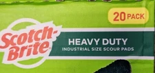 Scotch-Brite Heavy Duty Industrial Size Scour Pads 20 pack without box