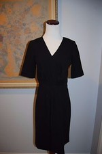 J Crew Marot Dress in Matte Jersey Black Size 2
