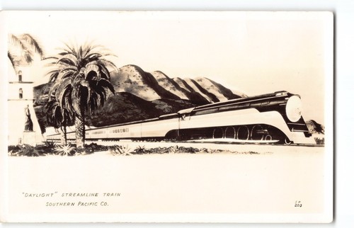 Southern Pacific Railroad Daylight Train Travel S.F. ~ Postal de Los Ángeles CA -P2 - Imagen 2 de 4