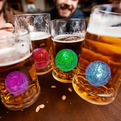 Light Up Ice Cubes for Drinks Waterproof Reusable LED Ice Cubes Color Changing - Picture 7 of 11