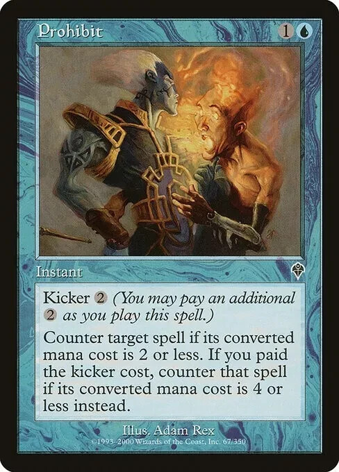 PROHIBIT X 4 E/X+ INVASION MAGIC THE GATHERING | eBay