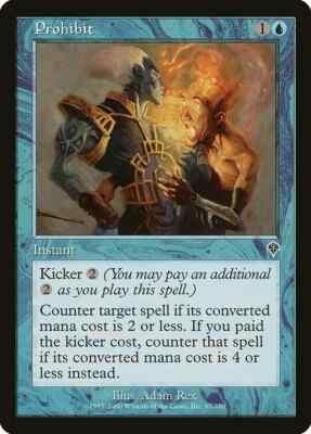 PROHIBIT X 4 E/X+ INVASION MAGIC THE GATHERING | eBay