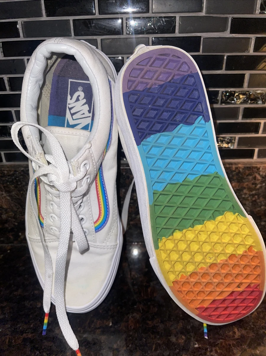 Spænding Arv grafisk vans rainbow shoes | eBay