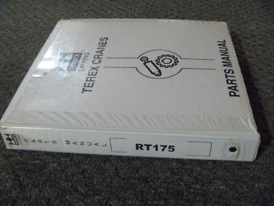 Terex RT175 Rough Terrain Crane Parts Catalog Manual