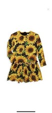 NEW Dolce & Gabbana Sunflower Dress. Big girls size 10