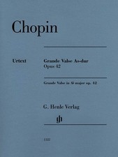 Grande Valse A-flat Major Op. 42 Piano Solo Book NEW 051481322