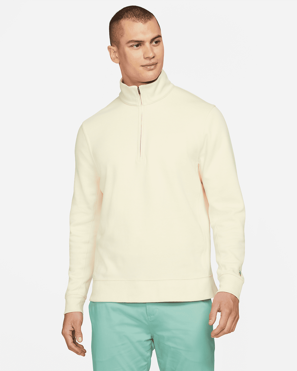 Nike Dry Half Zip Golf Top Shirt Player Lemon Drop CU9826-723 $100