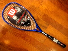 Wilson Hyper Pro Staff Fantom Squash Racquet with Cover - 3 3/4