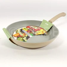 Authentic kitchen Ceramic Coating, Non-Stick 9.5 In Frying Pan / Skillet Tan