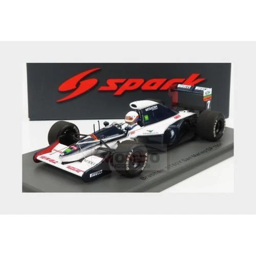 1:43 SPARK Brabham F1 Bt60Y #7 San Marino Gp 1991 M.Brundle White Black S7440 - Immagine 2 di 2