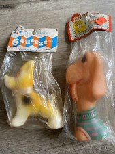 Vintage Baby Squeeze Toys In Original Packaging
