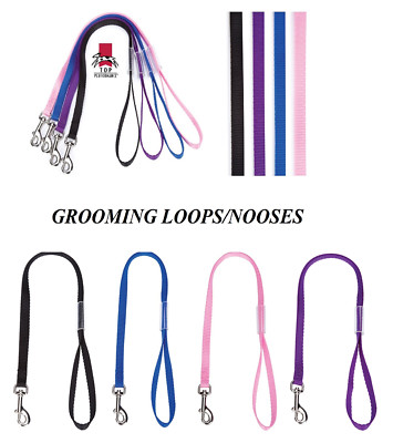 4 Top Performance 18'' NYLON LOOP RESTRAINT NOOSE for Pet Grooming Table Arm Bath