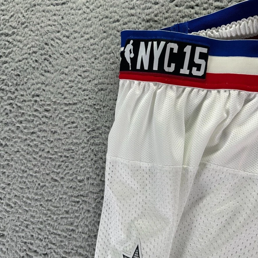 Adidas All-Star Eastern Conference Authentic NBA NYC 15 Shorts Mens Small White - Image 4 of 4