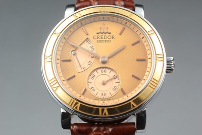 EXC+5] SEIKO CREDOR 4S79-0020 Gold Dial Hand Winding Mens Watch
