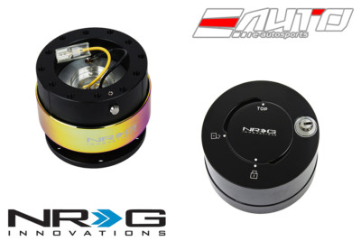 NRG Gen2 Gen 2.0 Ball Quick Release Black Body w/ Neo Chrome Ring + Shine Lock
