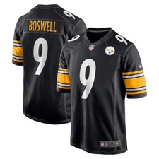 Pittsburgh Steelers Chris Boswell #9 Nike Black 2025 Official NFL Game Jersey