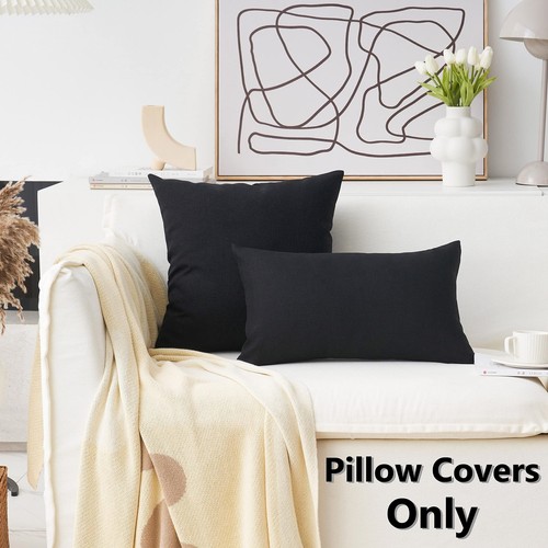Euro Sham Covers Linen Burlap Large Throw Pillows Cushion Cover for Bench 26 ... - Picture 2 of 7
