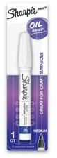 Sharpie Oil-Based Medium Point White Paint Marker, 1 Each