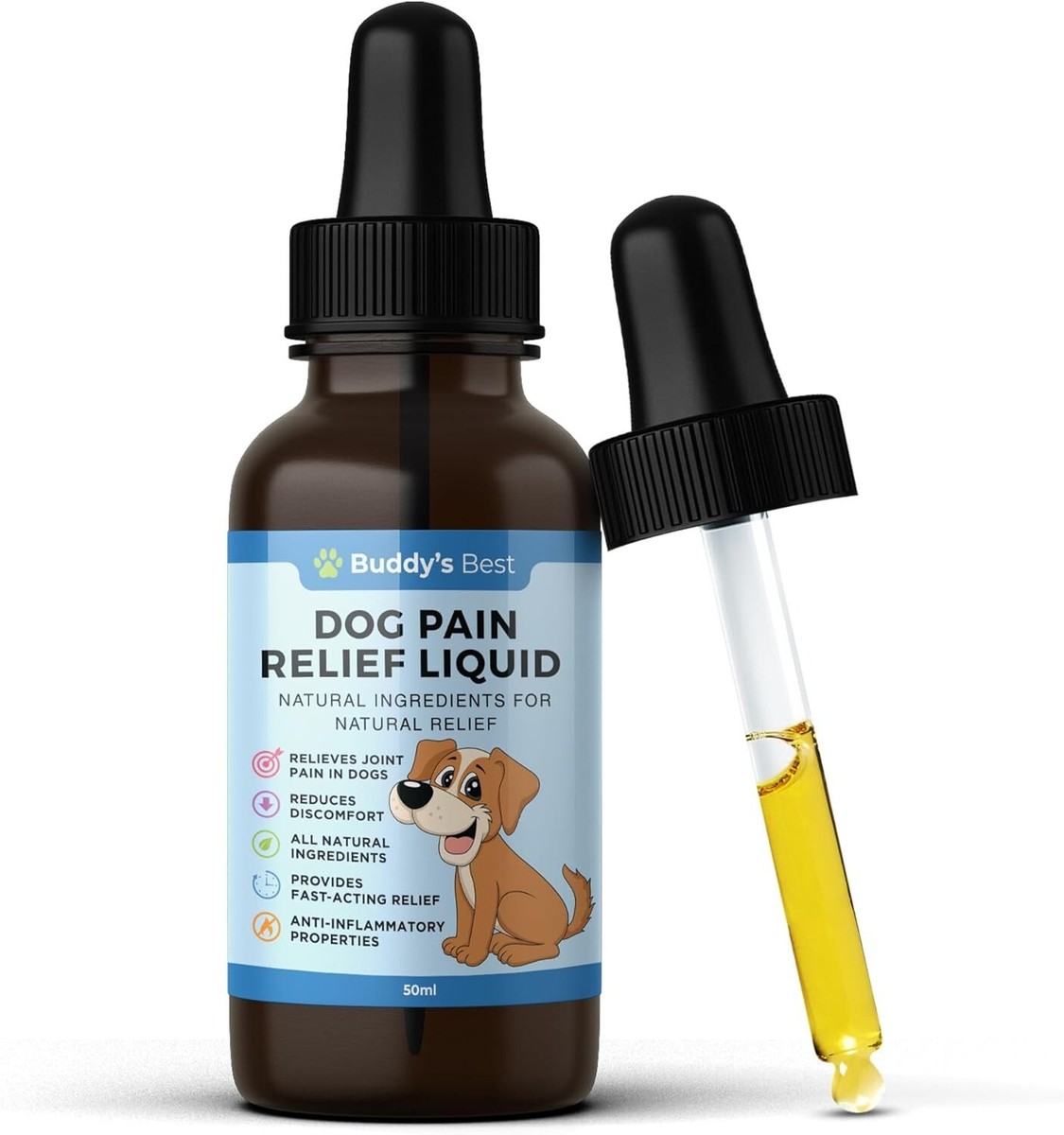 Dog Pain Relief Liquid Natural, Fast-Acting Formula for Joint