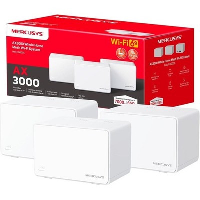 Mercusys Halo H3000X   Mesh-WLAN-Set (3er-Pack) | Wi-Fi 6 AX3000