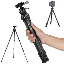 Carbon Fiber Mini Travel Tripod with 360  Ball Head