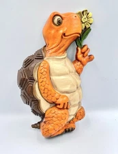 1970s Turtle Burwood 3D Wall Decoration Anthropomorphic KITSCHY Plastic Vintage