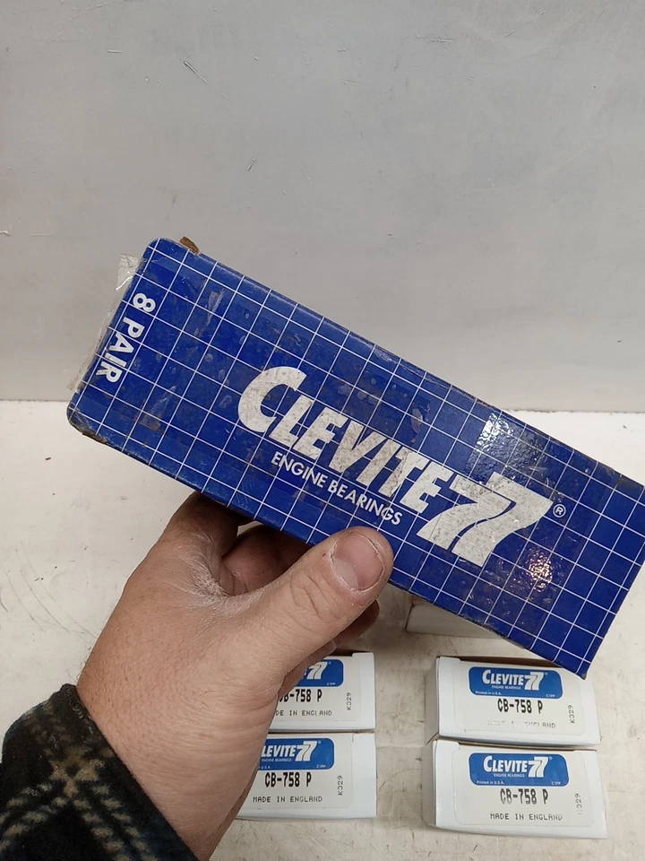 Clevite77 CB758P STD Rodamientos de bielas Pontiac Oldsmobile Caja de 8 Foto 4 de 4