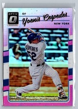 2017 Donruss Optic Prizm #121 Yoenis Cespedes MLB New York Mets
