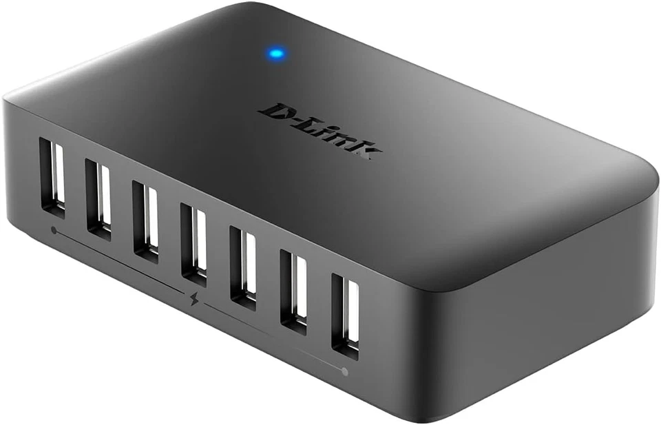 D-Link DUB-H7/B 7-Port USB 2.0 Hub - UK Version USB 7 in 1 - Image 4 of 4