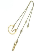 Whistles Gold Tone Open Circle Adjustable Dainty Necklace