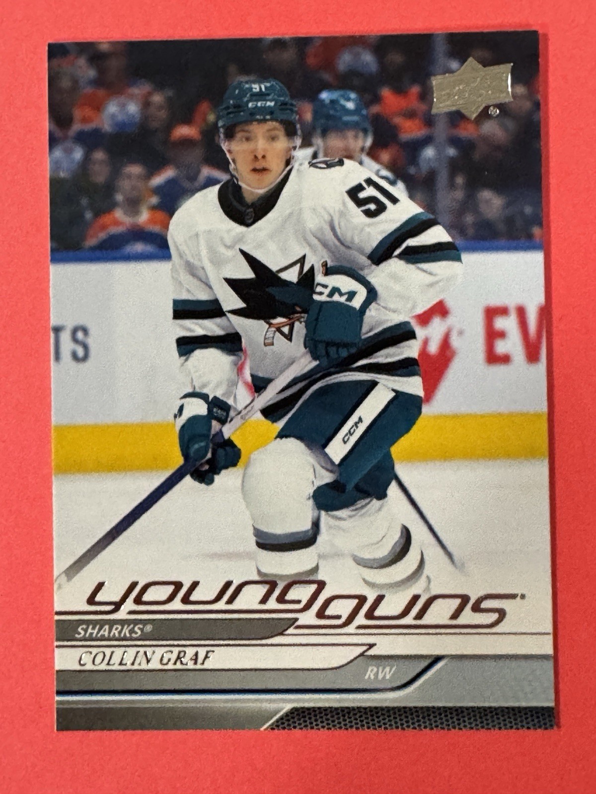 2024/25 Upper Deck Series 1 #223 Collin Graf San Jose Sharks Young Guns  NrMT