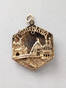 MCM 1950s BEAU-Sterling Vermeil Silver Disney Land 3D Charm Pendant Collectible