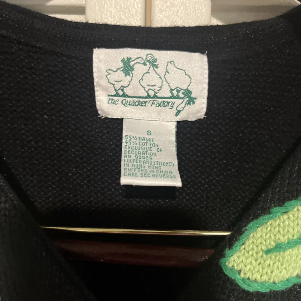 Vintage Embroidered Cherries Quacker factory Vest - Women’s Small - Image 3 of 4