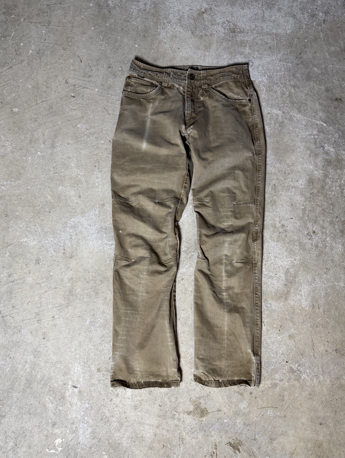 Kuhl Men's Rydr Vintage Patina Dye Outdoor Hiking Work Pants 30x32 Khaki