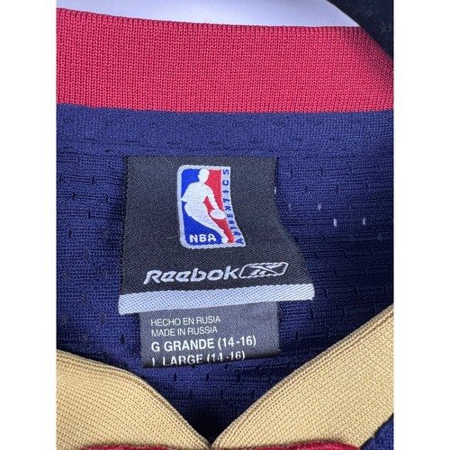 Reebok LeBron James Jersey Navy Youth Large 14-16 Cavaliers #23 NBA Retro - Picture 2 of 12