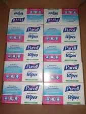 PURELL Individualy Wrapped Hand Sanitizing Wipes 5"x7" Case Of 1000 Exp.Dt.03/25